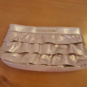 Victoria's Secret metallic makeup bag